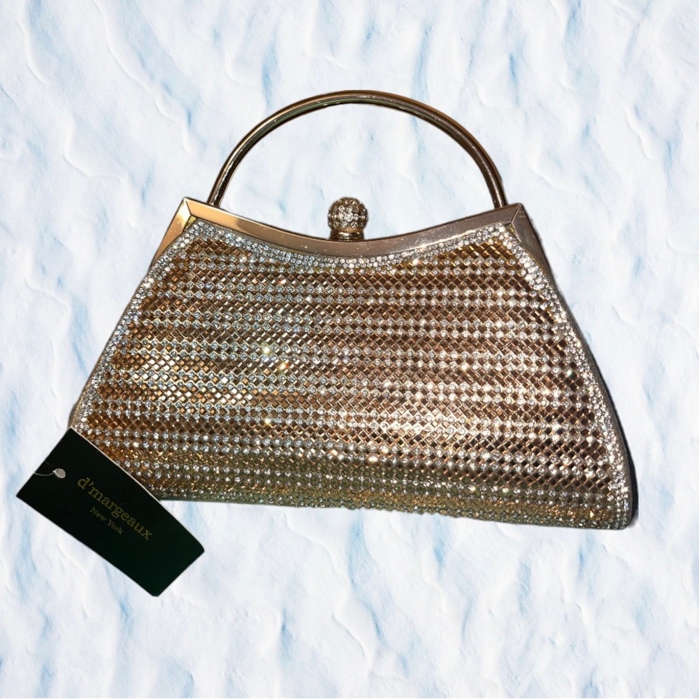 Dmargeaux Gold bridal purse
